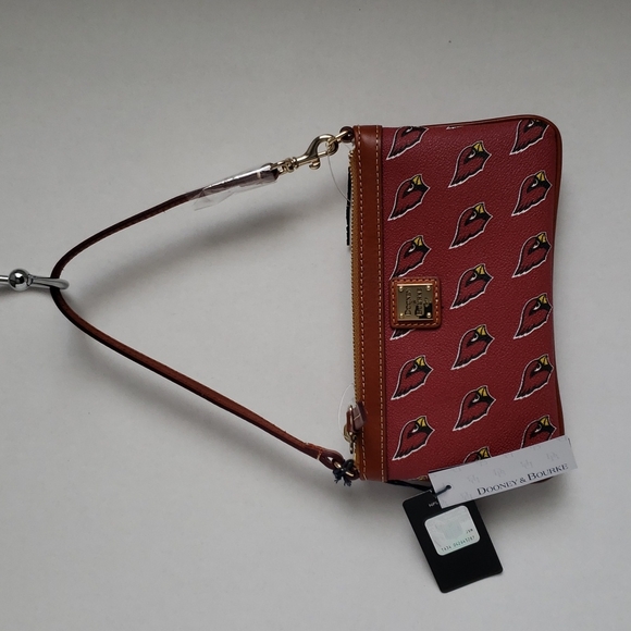 Dooney & Bourke bag NFL Arizona Cardinals slim wristlet, NEW red sea - Picture 14 of 15